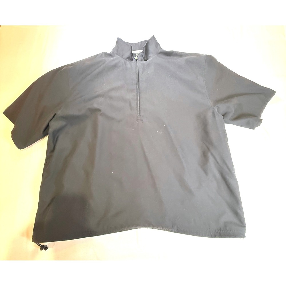 Callaway Golf Sport Outerwear Short Sleeve Quarter Zip Pullover Black XL